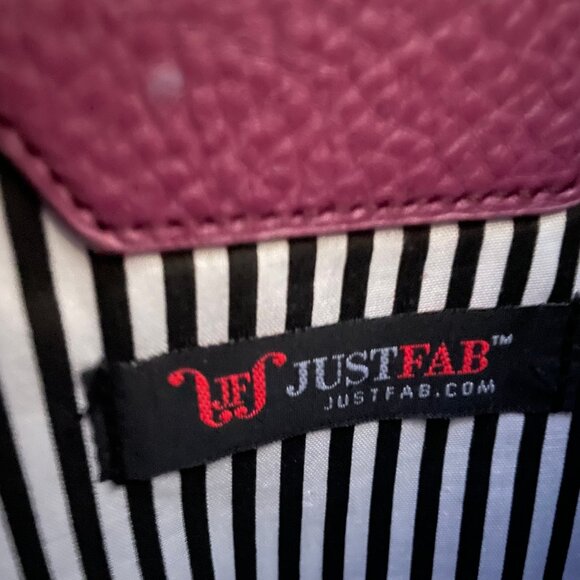 Just Fab Purple Pleather Purse - Picture 6 of 7